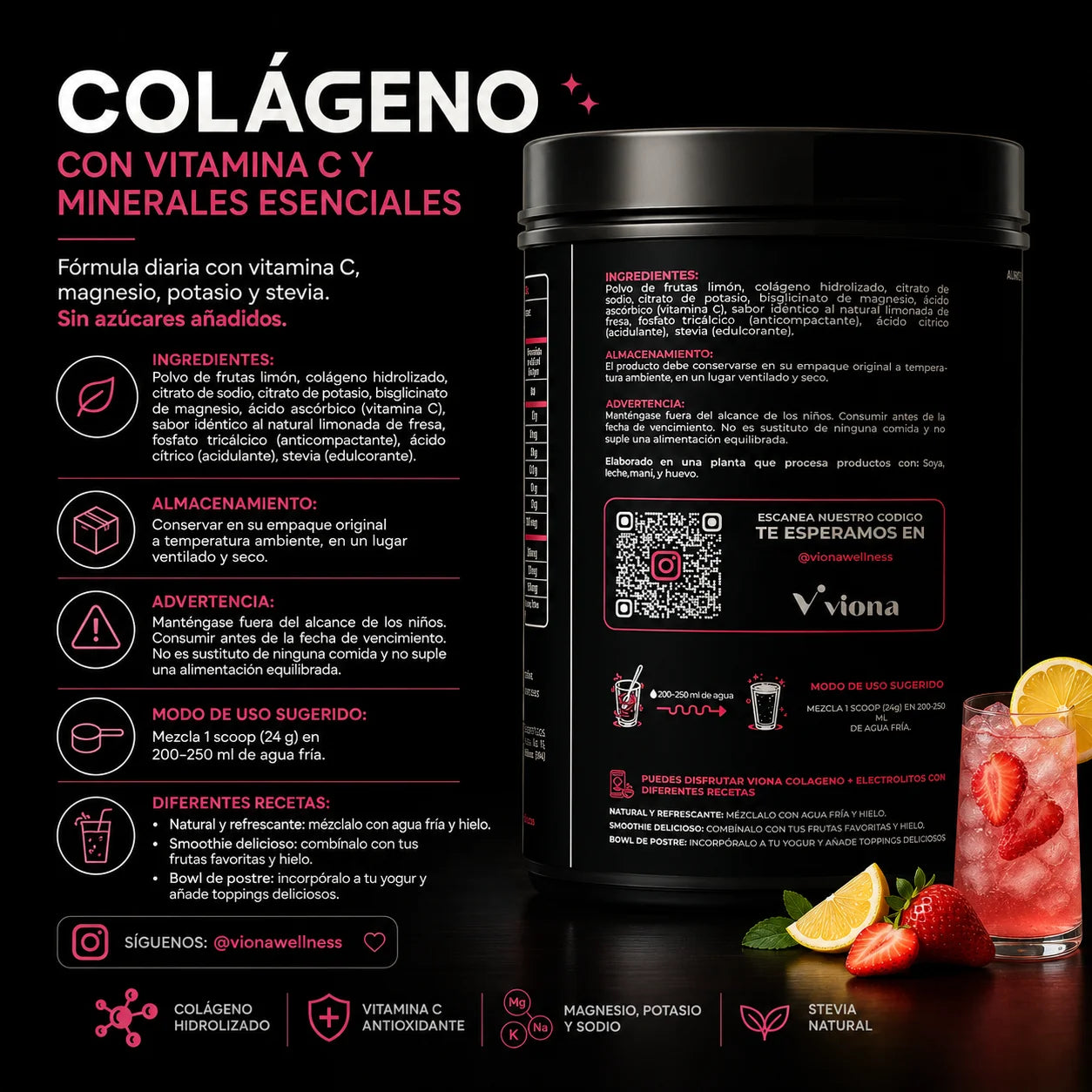 Colágeno con Vitamina C y Minerales Esenciales
