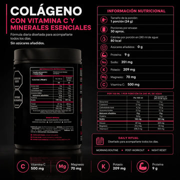 Colágeno con Vitamina C y Minerales Esenciales