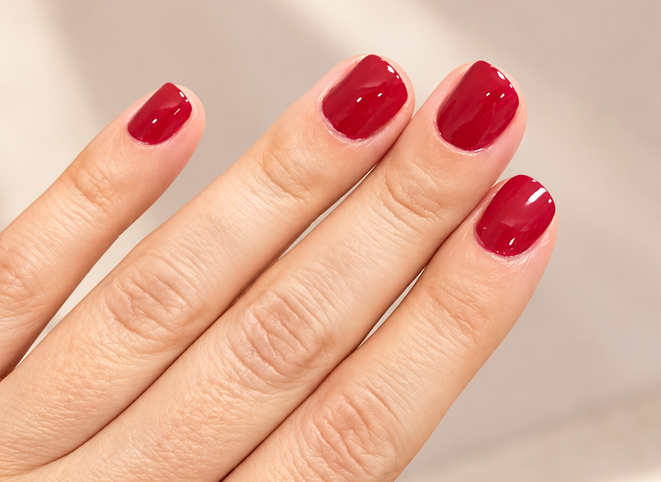Hands with clean natural nails